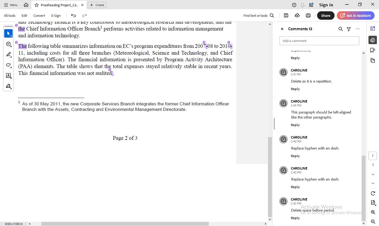 Proofreading Project - image 3 - student project