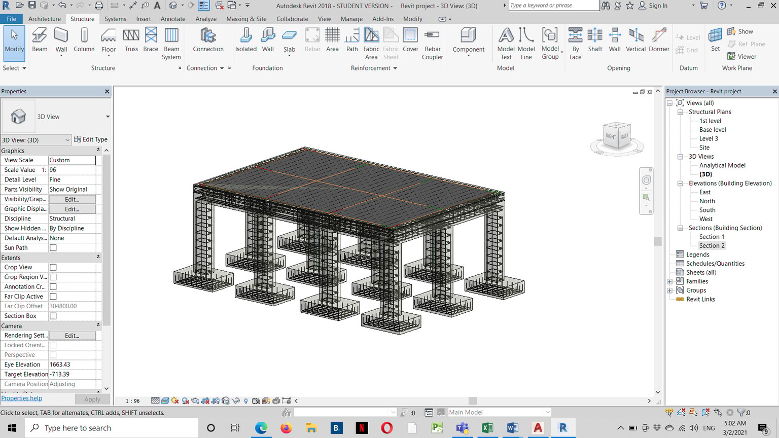Fereillage d'une structure - image 1 - student project