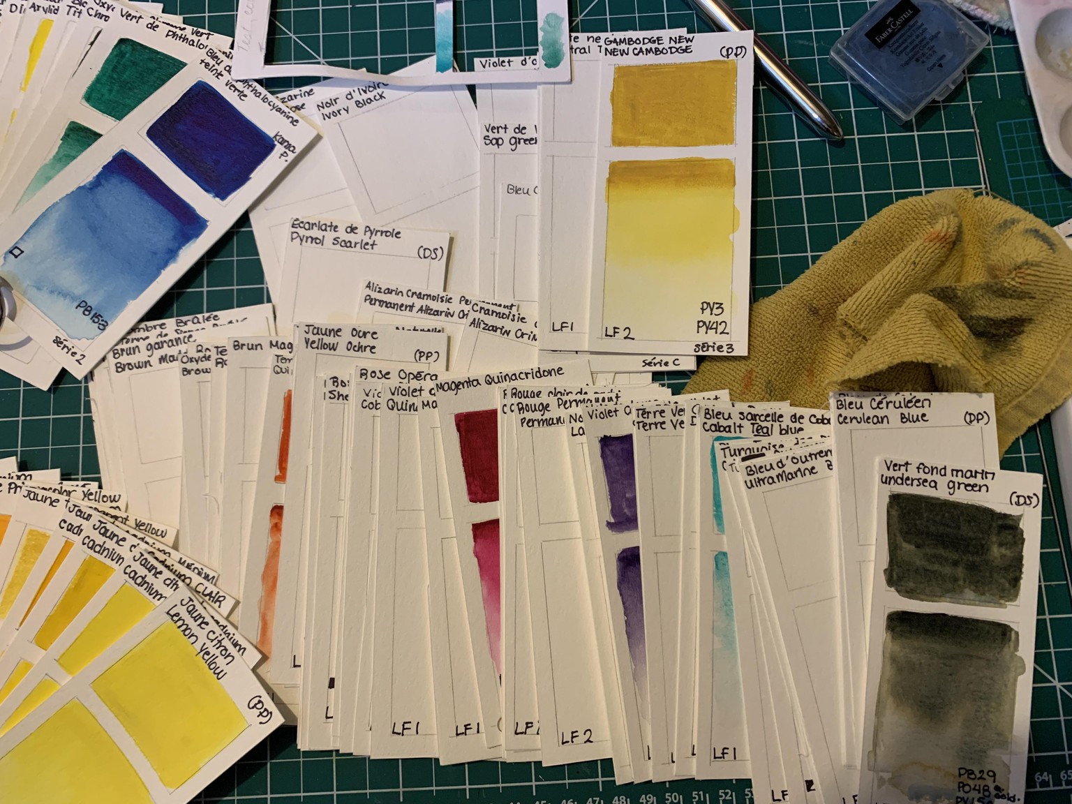 Watercolour swatches - image 5 - student project