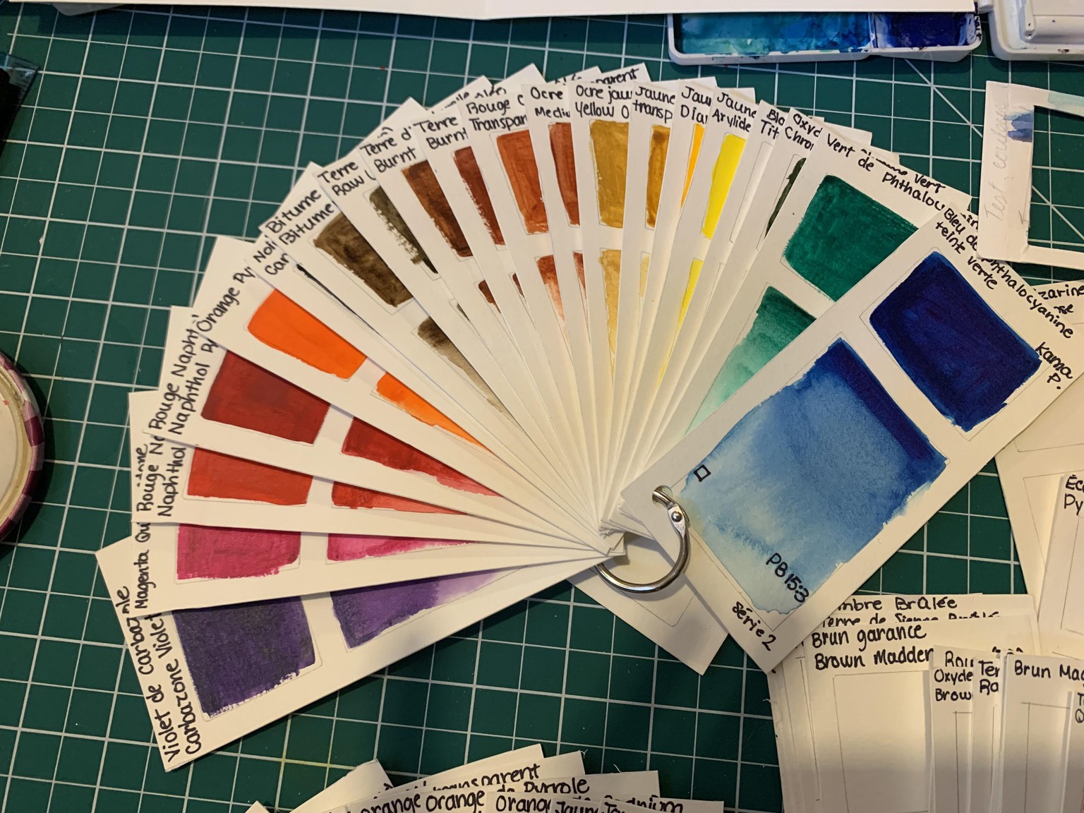 Watercolour swatches - image 3 - student project