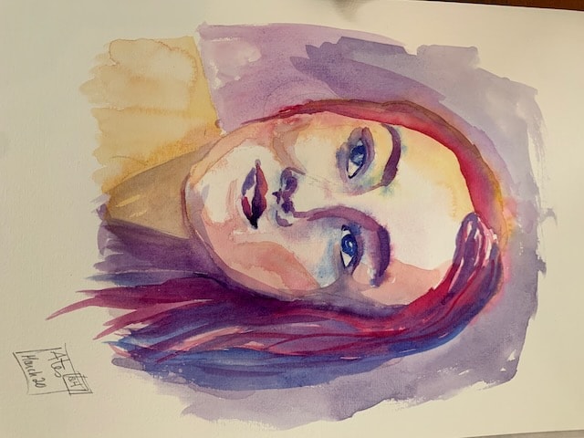 Watercolor Portrait - image 1 - student project