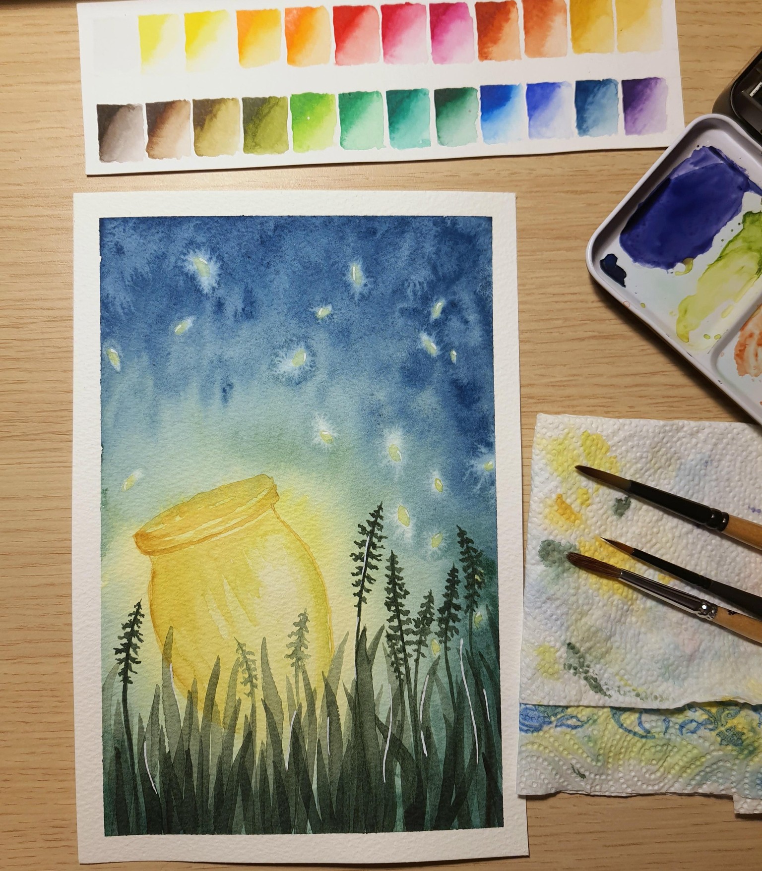 Night full of fireflies! - image 1 - student project
