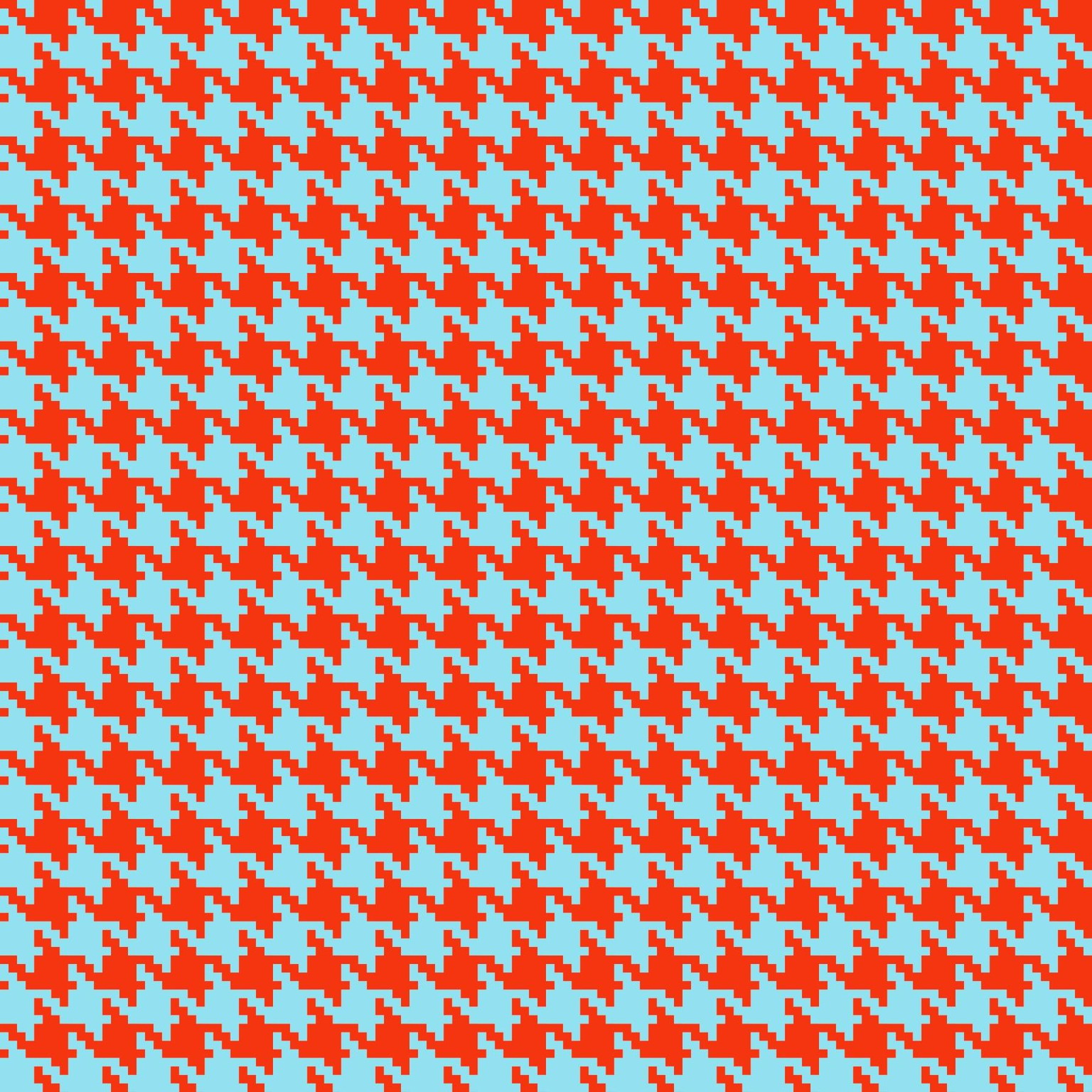 Orange and Grey Textured Houndstooth - image 5 - student project