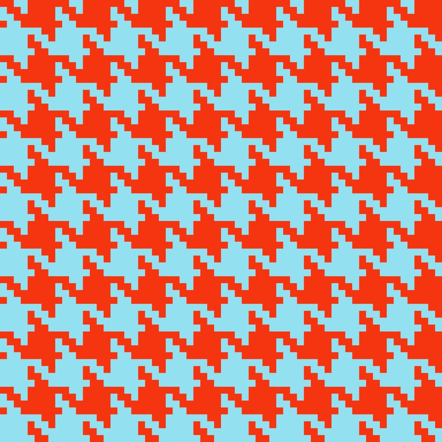 Orange and Grey Textured Houndstooth - image 4 - student project
