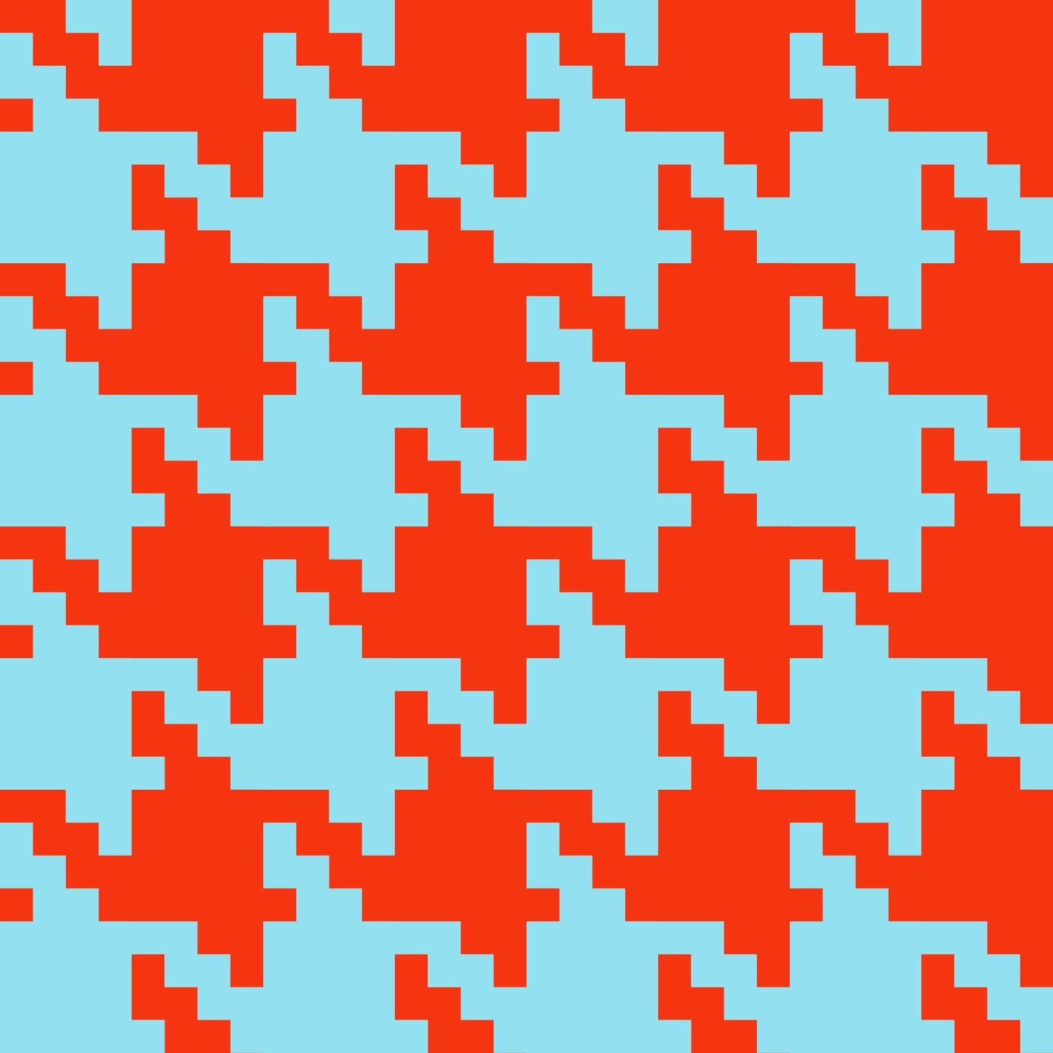 Orange and Grey Textured Houndstooth - image 3 - student project
