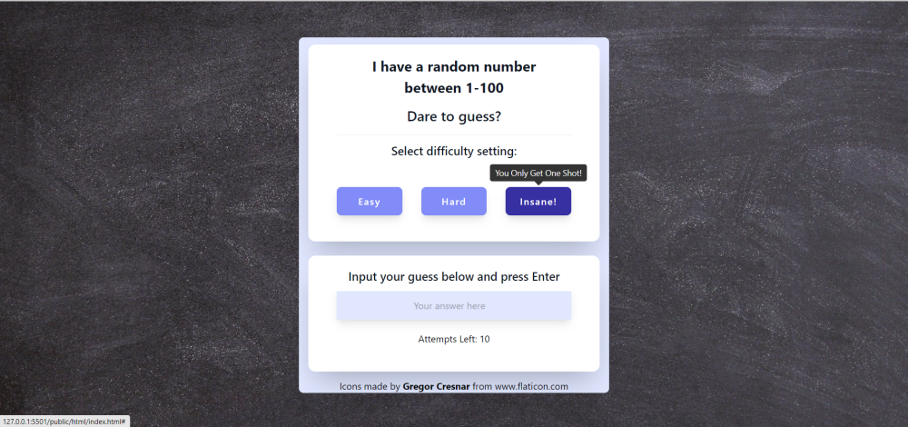 Guess The Number! - image 1 - student project