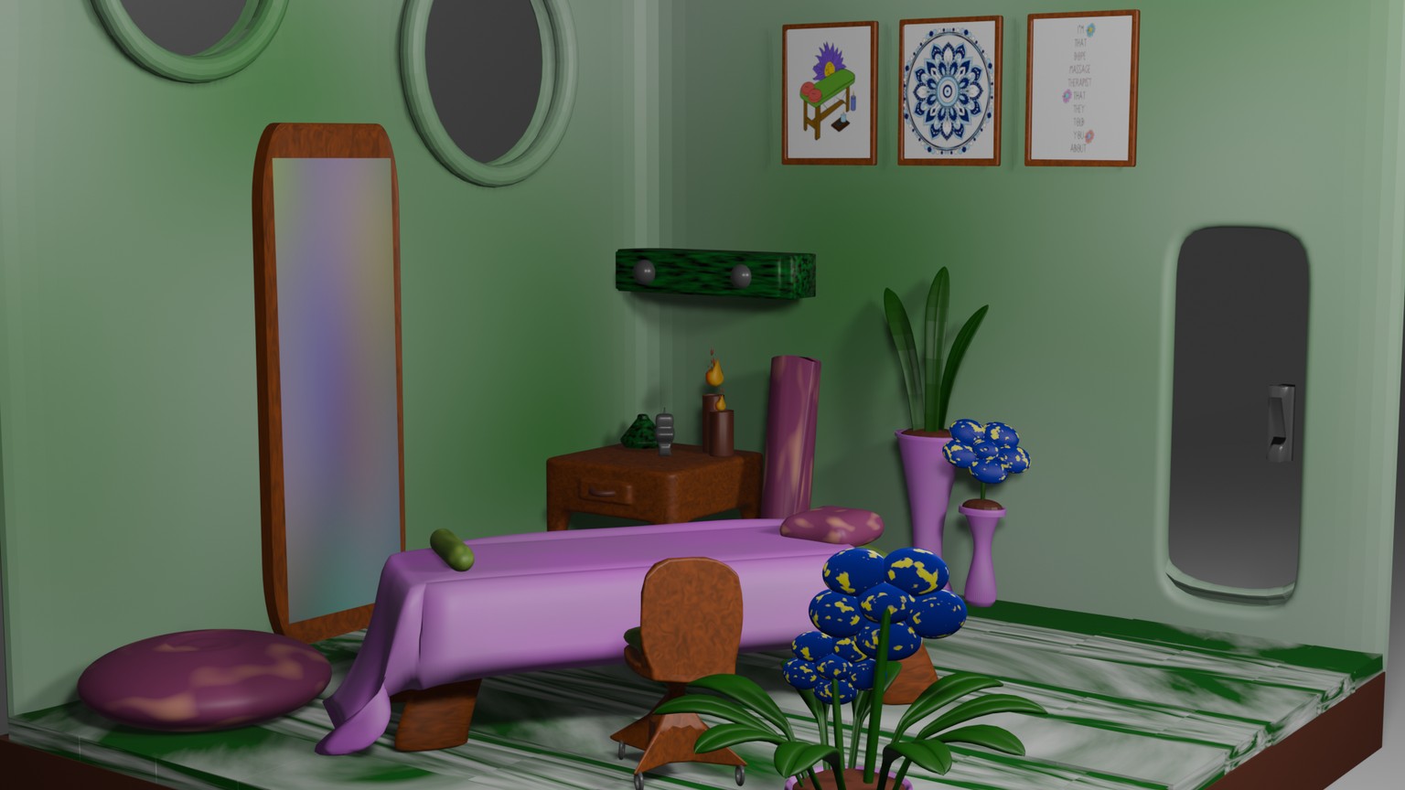 Emerald Massage Room - image 2 - student project