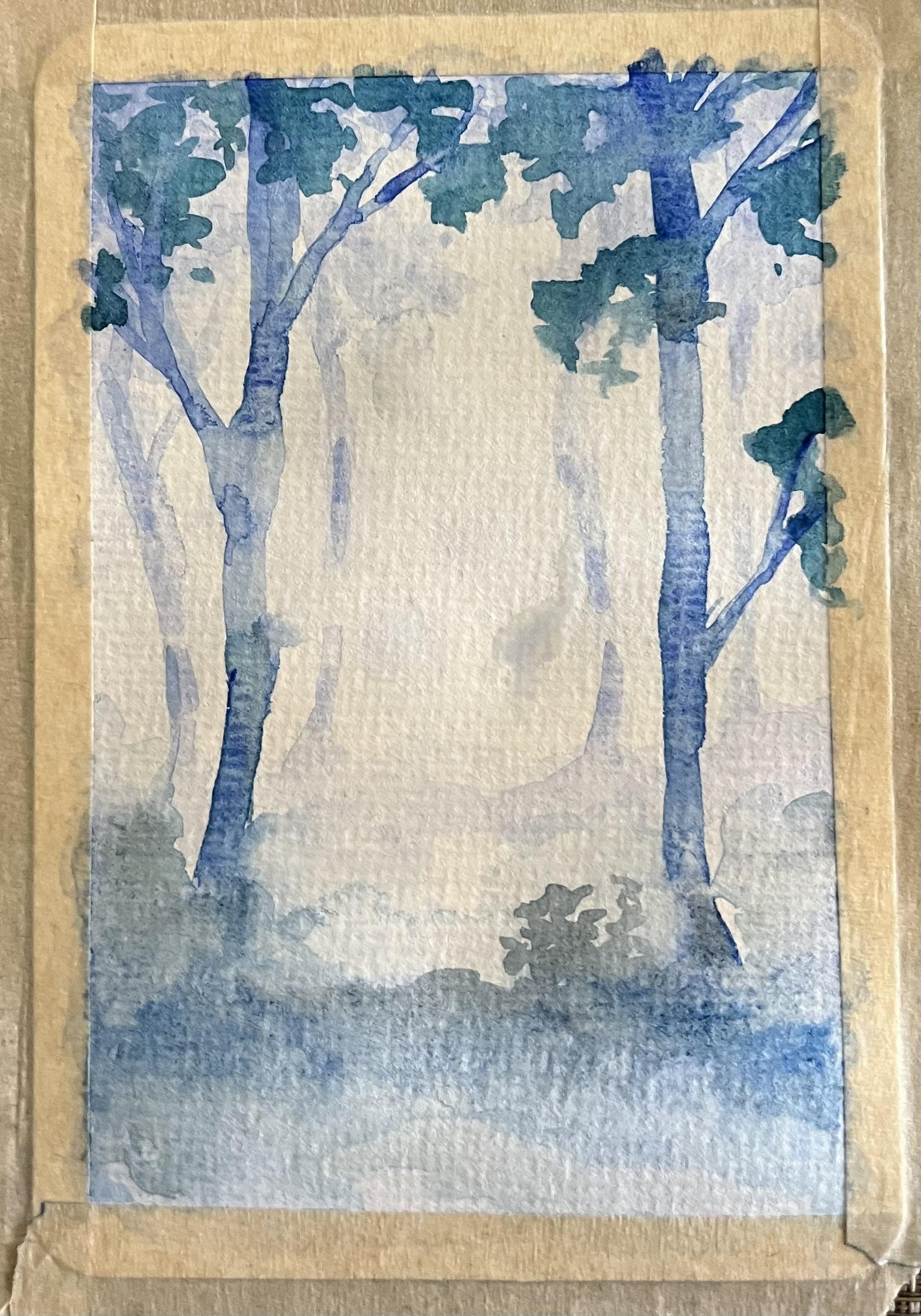 Watercolor Misty Forest 1 - image 2 - student project