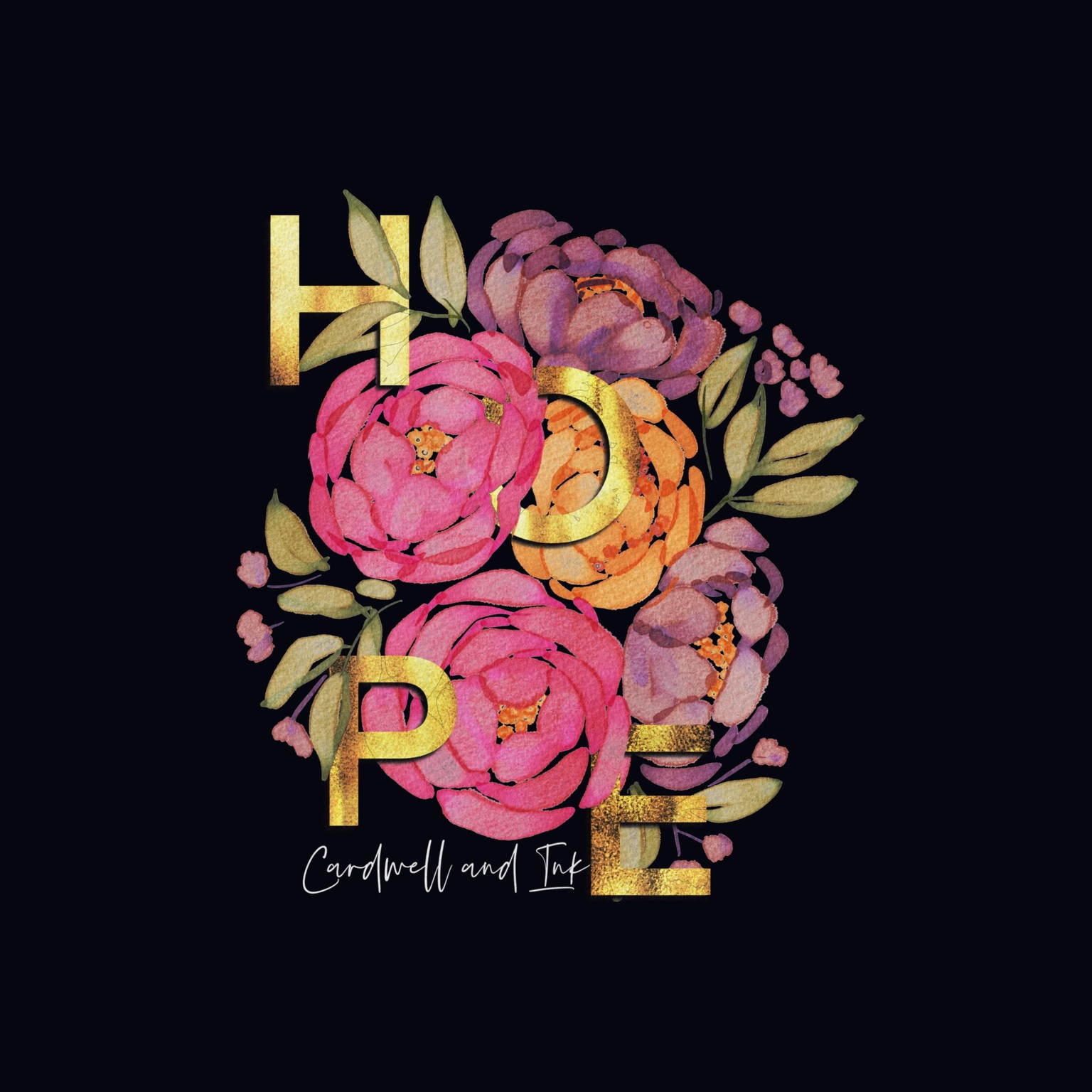 Floral poster - image 1 - student project