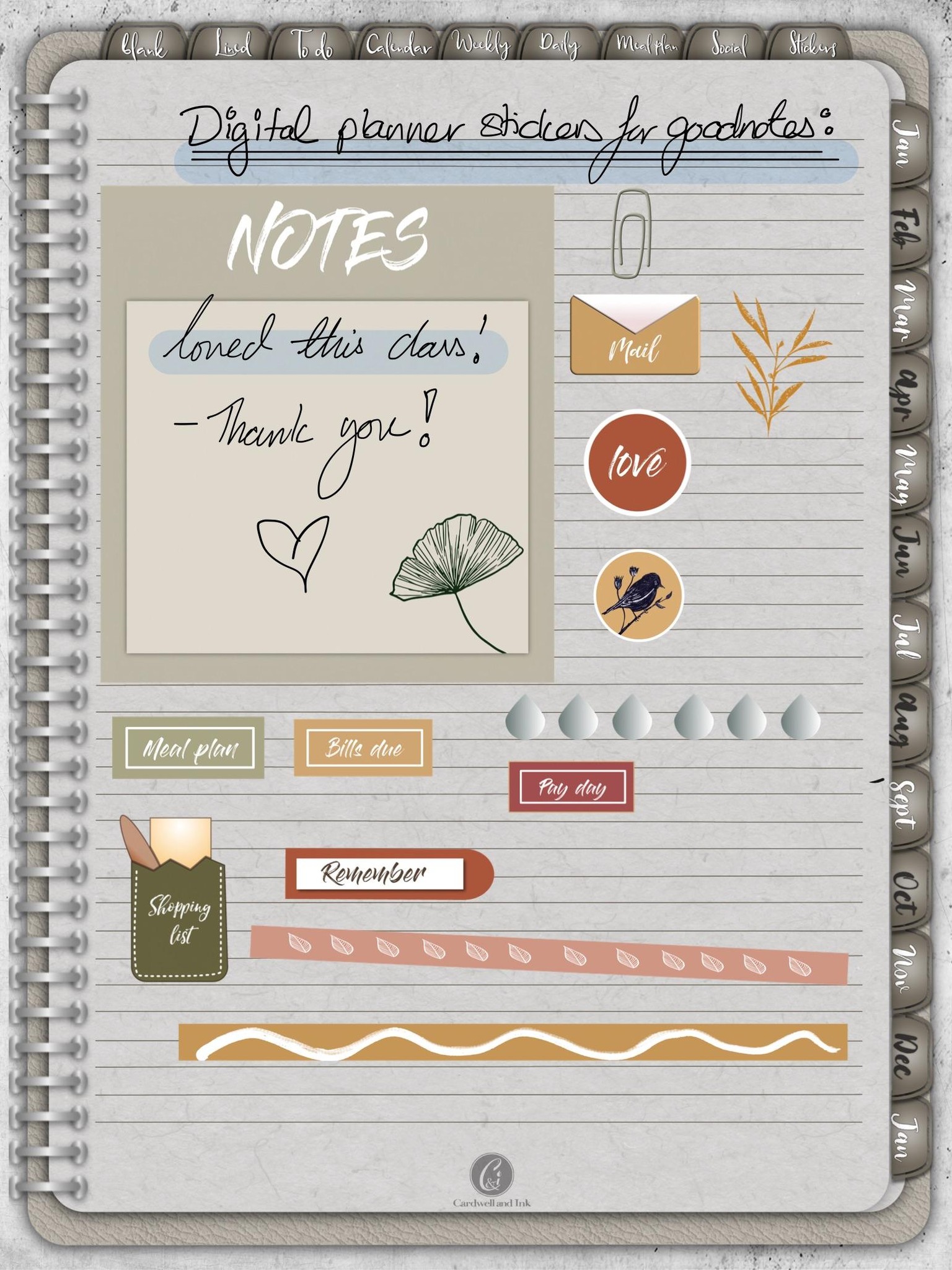 GoodNotes stickers. - image 1 - student project