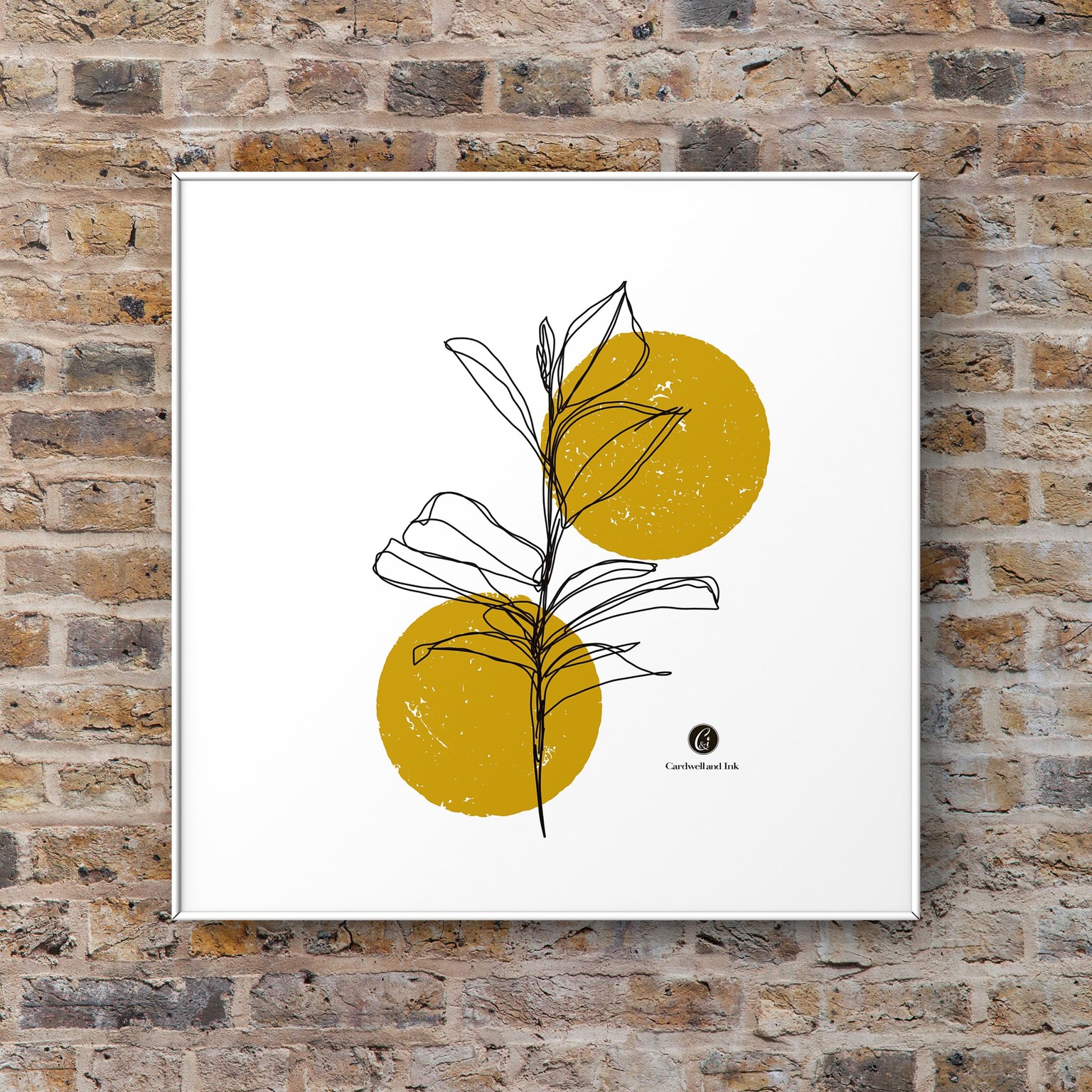 Magnolia contour line illustration - image 1 - student project