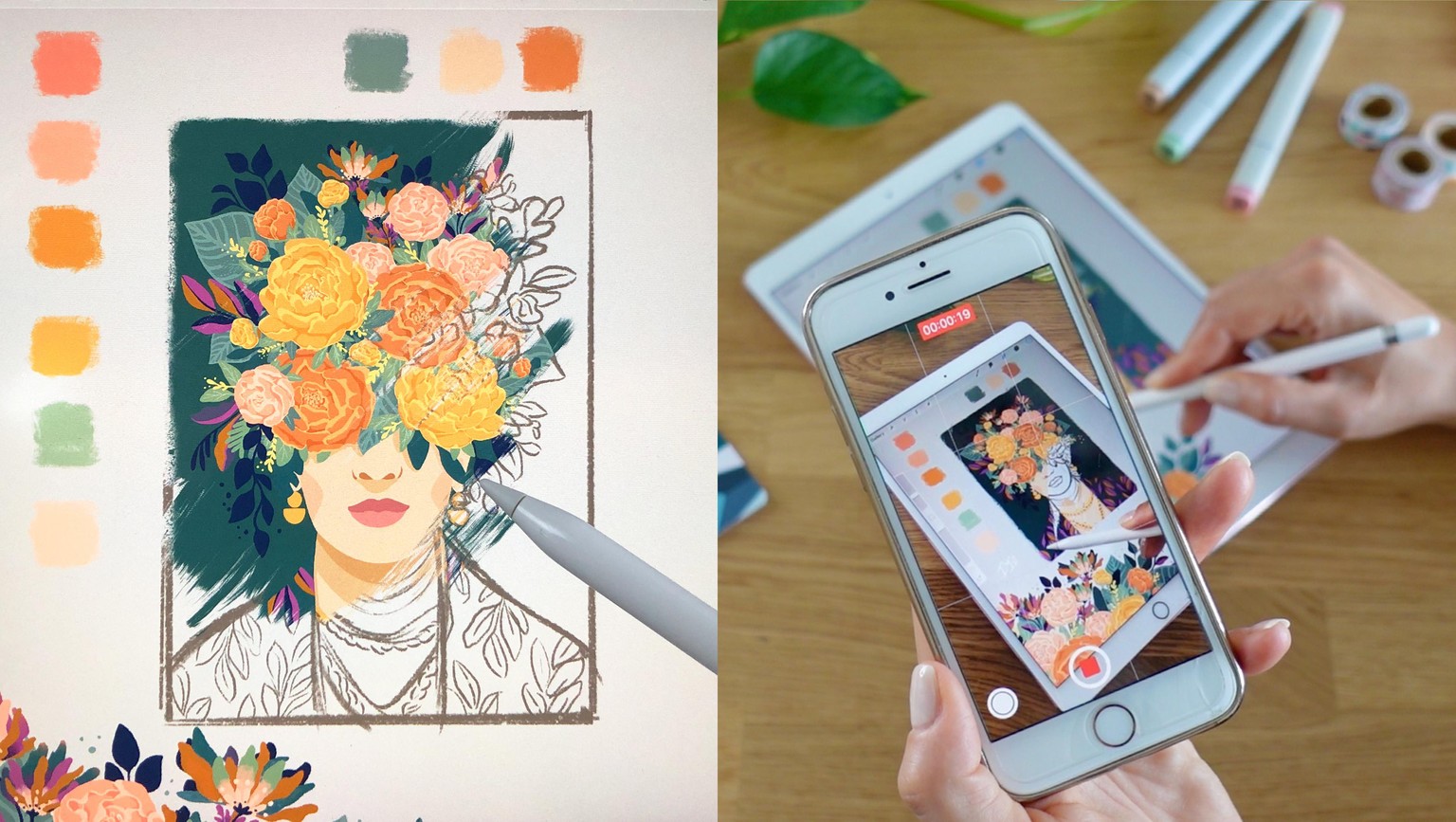 Floral Frida Art Reveal - image 1 - student project