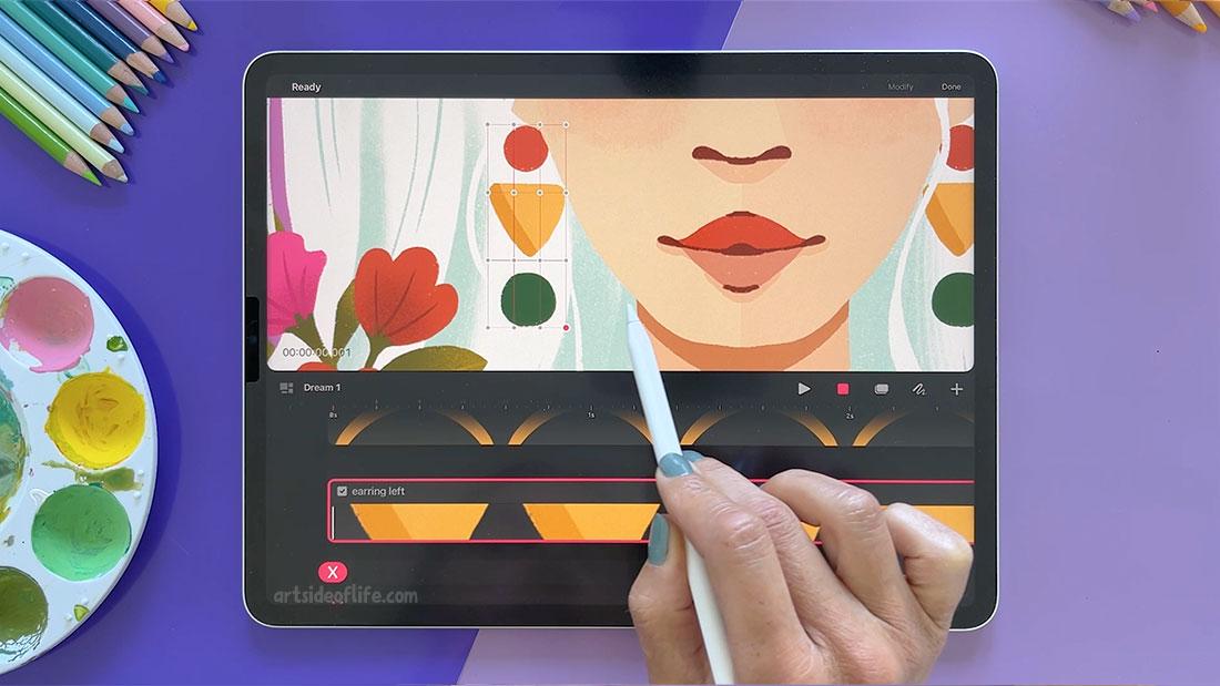 Lush Floral Portrait Animation - image 2 - student project