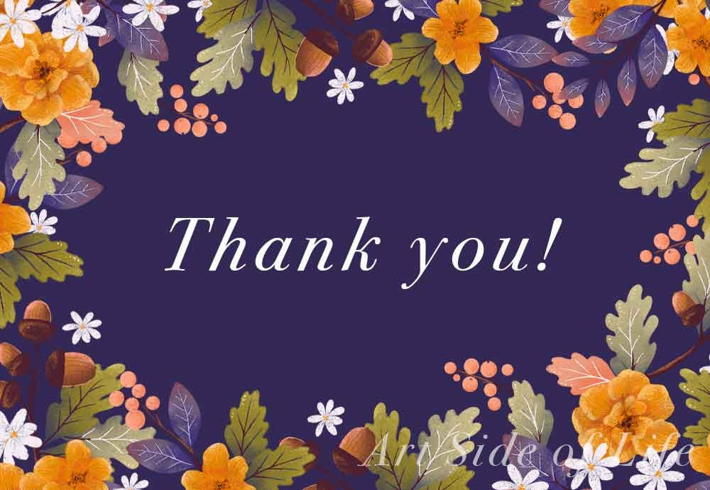Thank you card - image 1 - student project