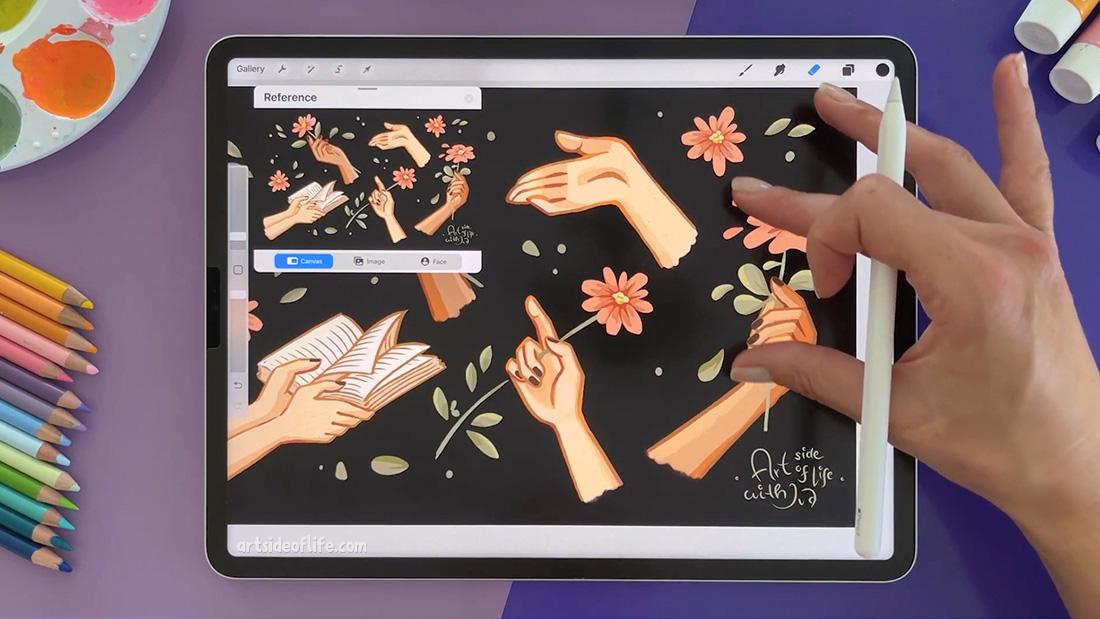 Floral Hand Poses - image 6 - student project