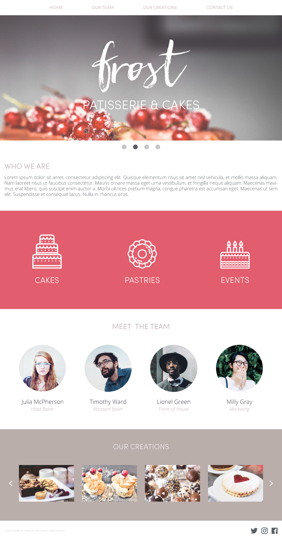 Frost - Patisserie & Cakes Website - image 1 - student project