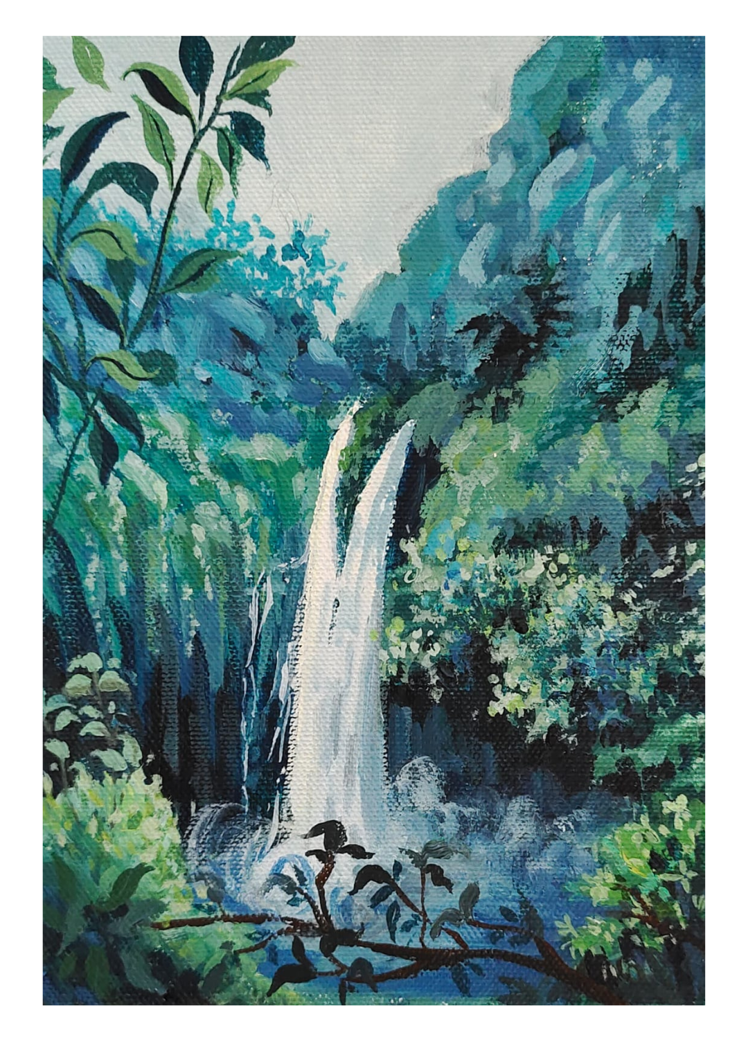 Waterfall Painting - image 2 - student project