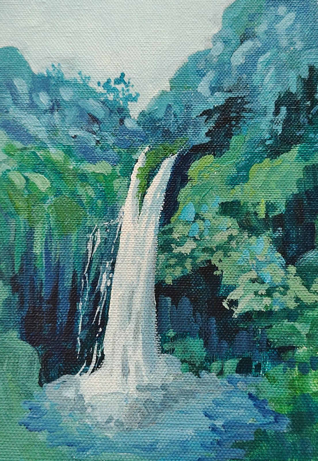 Waterfall Painting - image 1 - student project