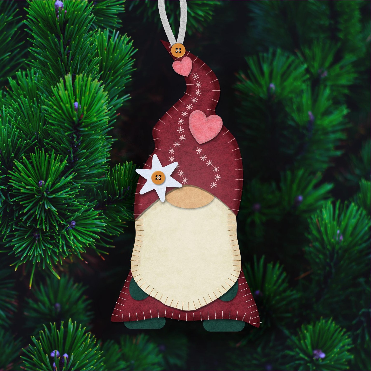 Felt ornaments - image 1 - student project