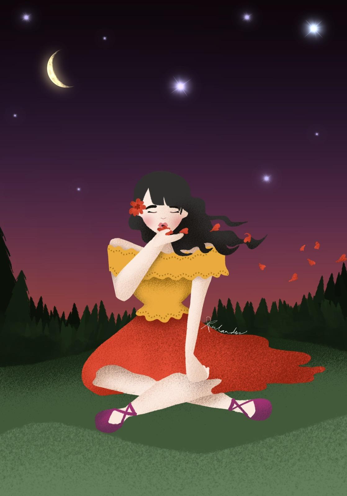 Girl and the Floral Kisses - image 1 - student project