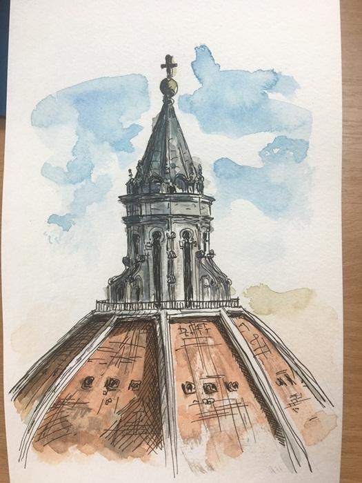 Urban Sketching - A Beginner's Guide - image 3 - student project