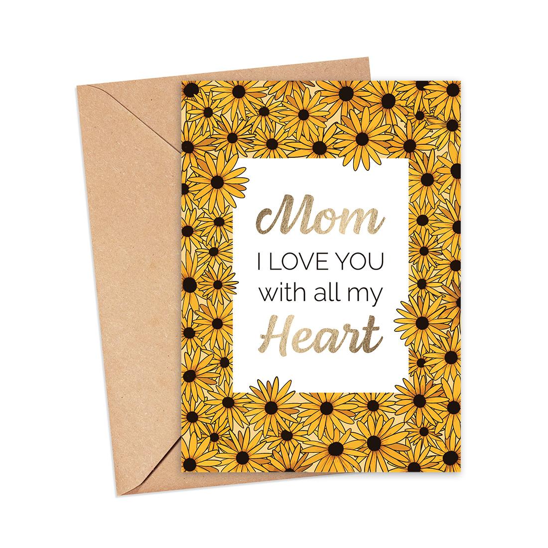 I love you Mom card - image 1 - student project