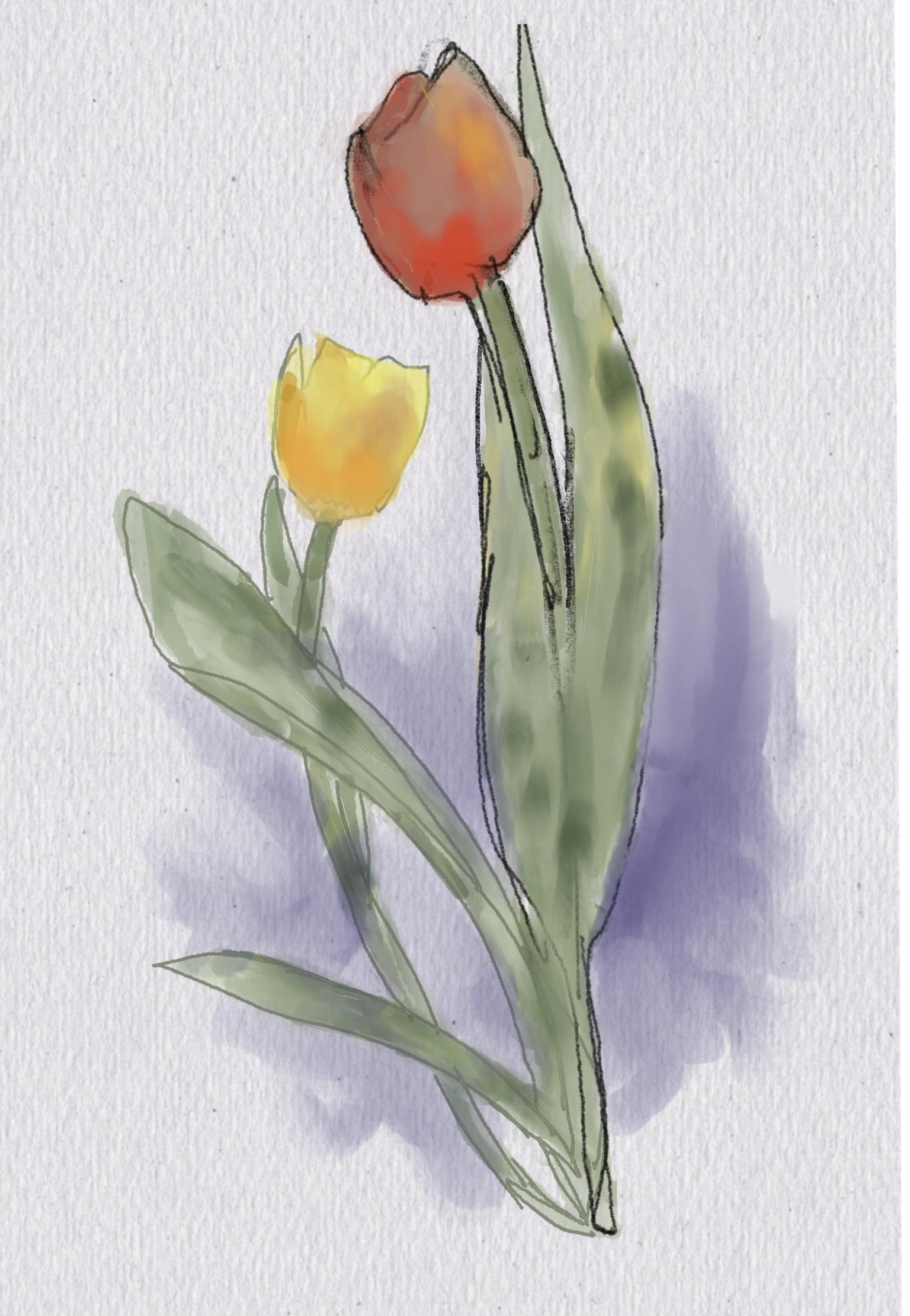 How to paint realistic flowers in procreate - image 1 - student project