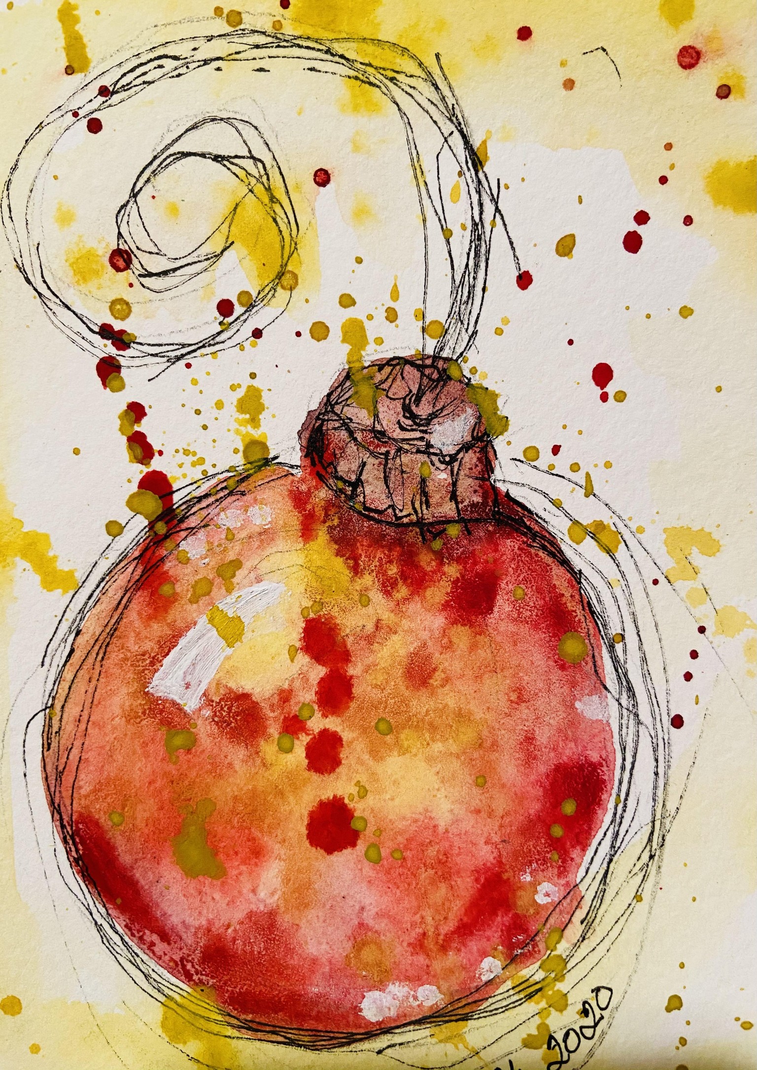 Christmas ornaments postcards - image 4 - student project