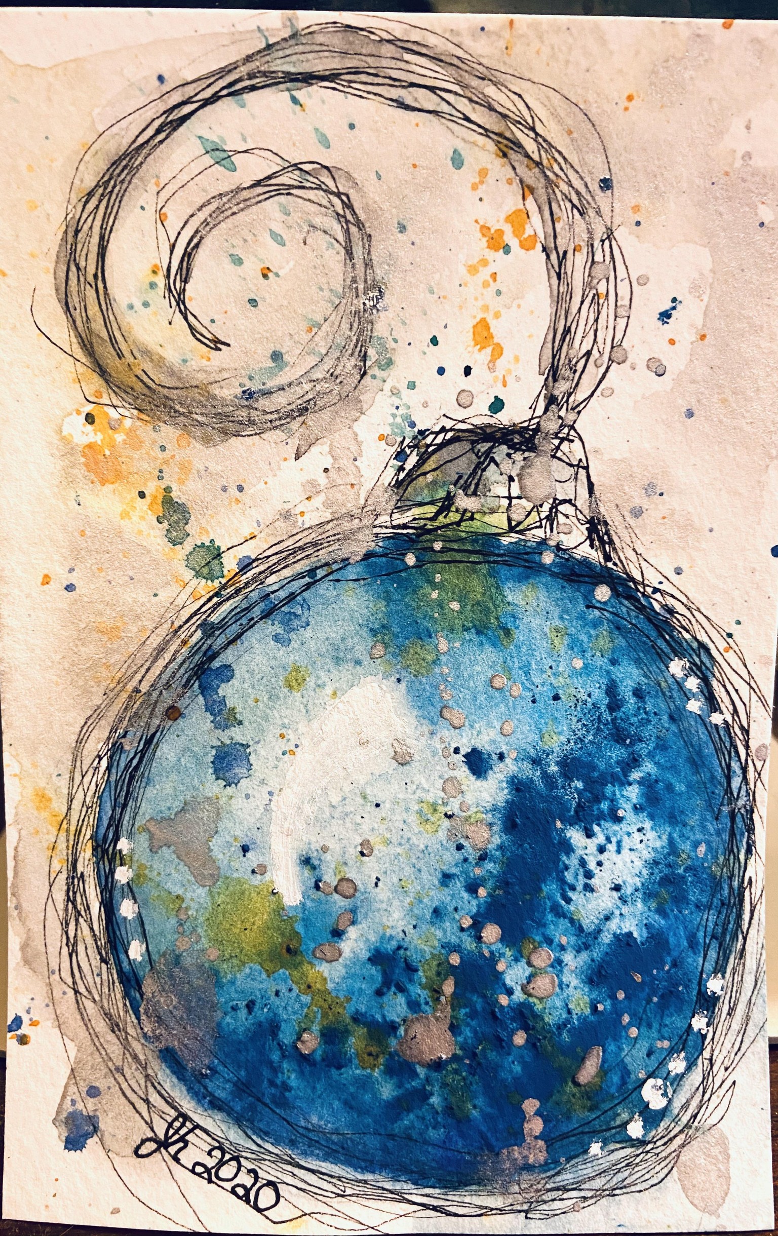 Christmas ornaments postcards - image 1 - student project