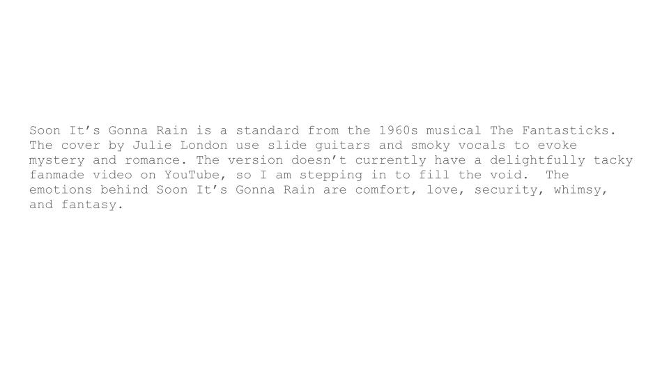 Soon It's Gonna Rain- Julie London - image 2 - student project