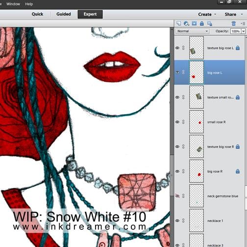 Digital Coloring: Snow White - image 10 - student project