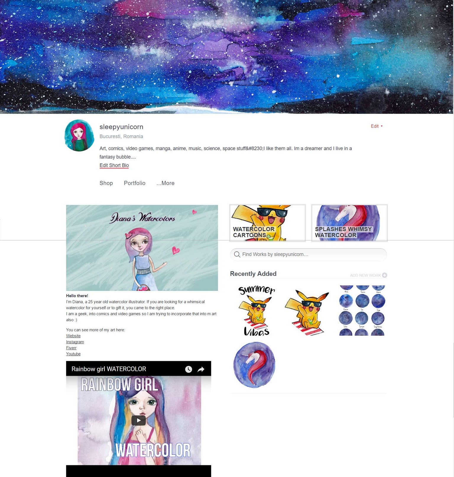 My RedBubble website - image 1 - student project