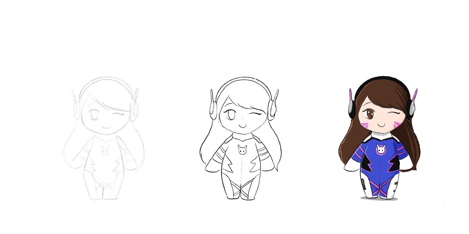 Chibi Dva - image 1 - student project