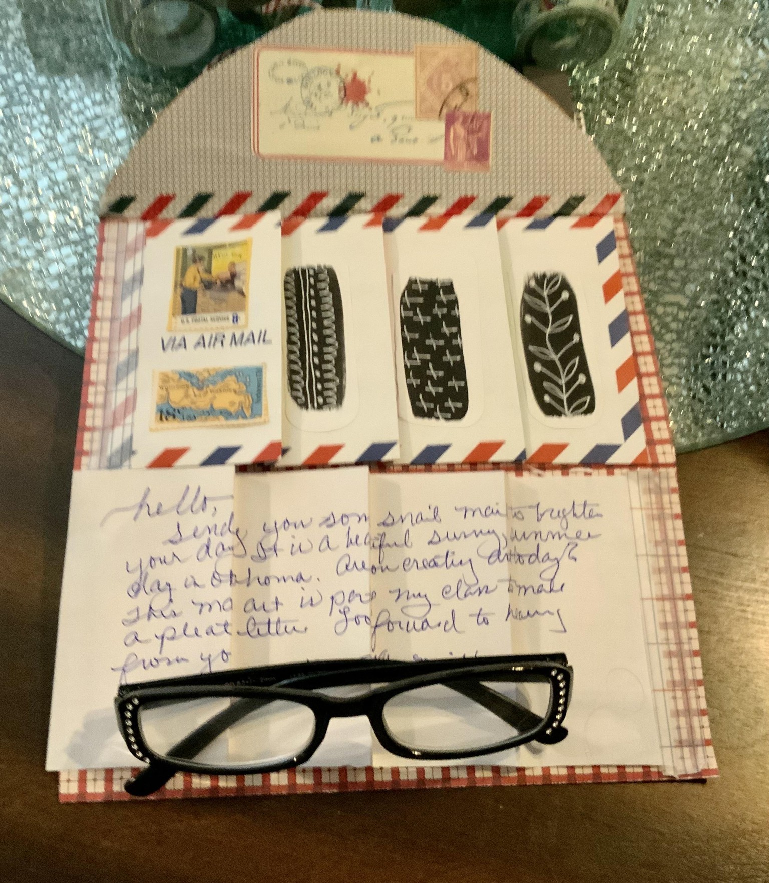 Upcycled Mail Art - image 2 - student project