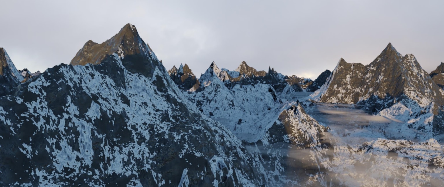 snow mountain - image 1 - student project