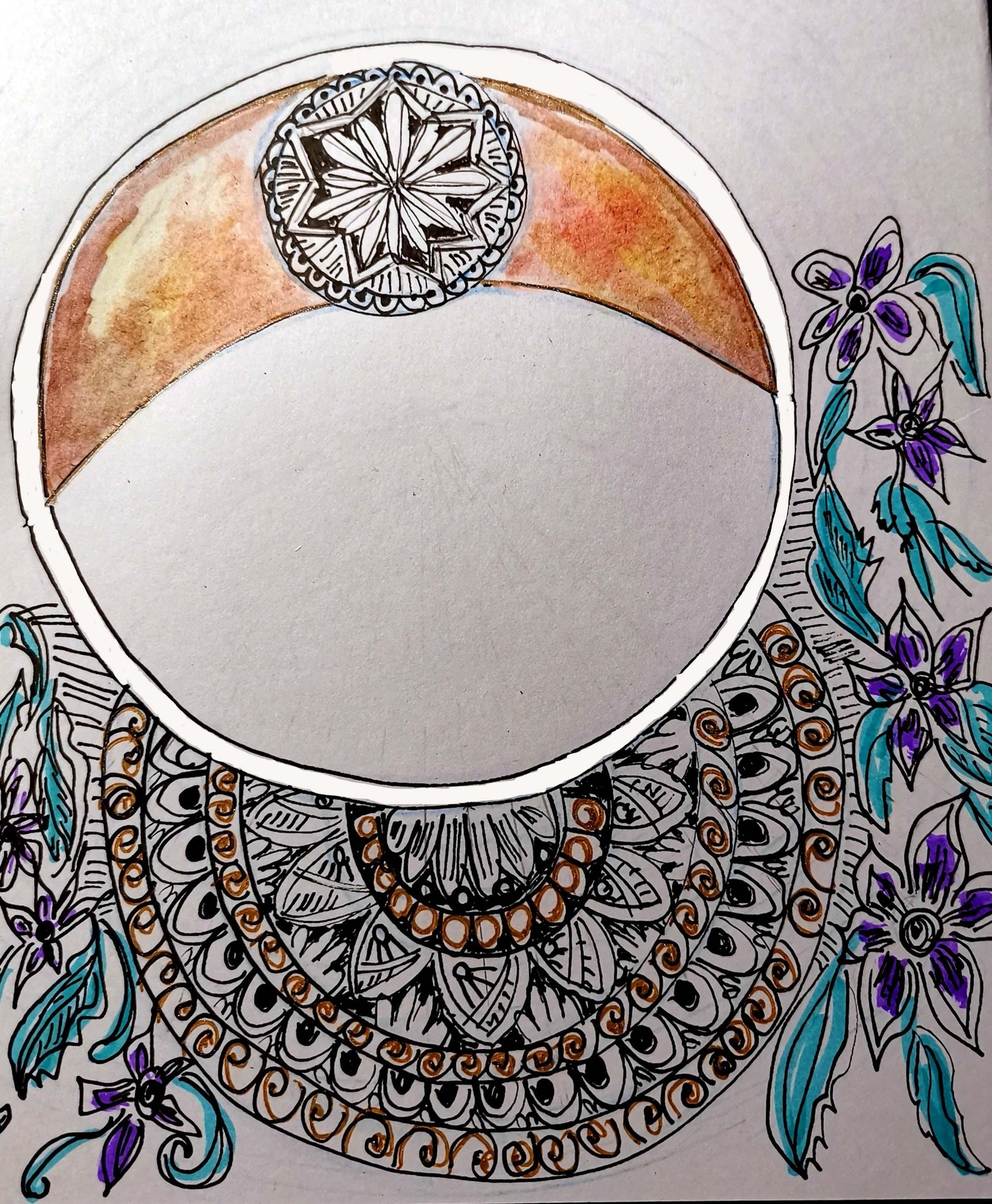 Galaxy Moon Mandala - image 1 - student project