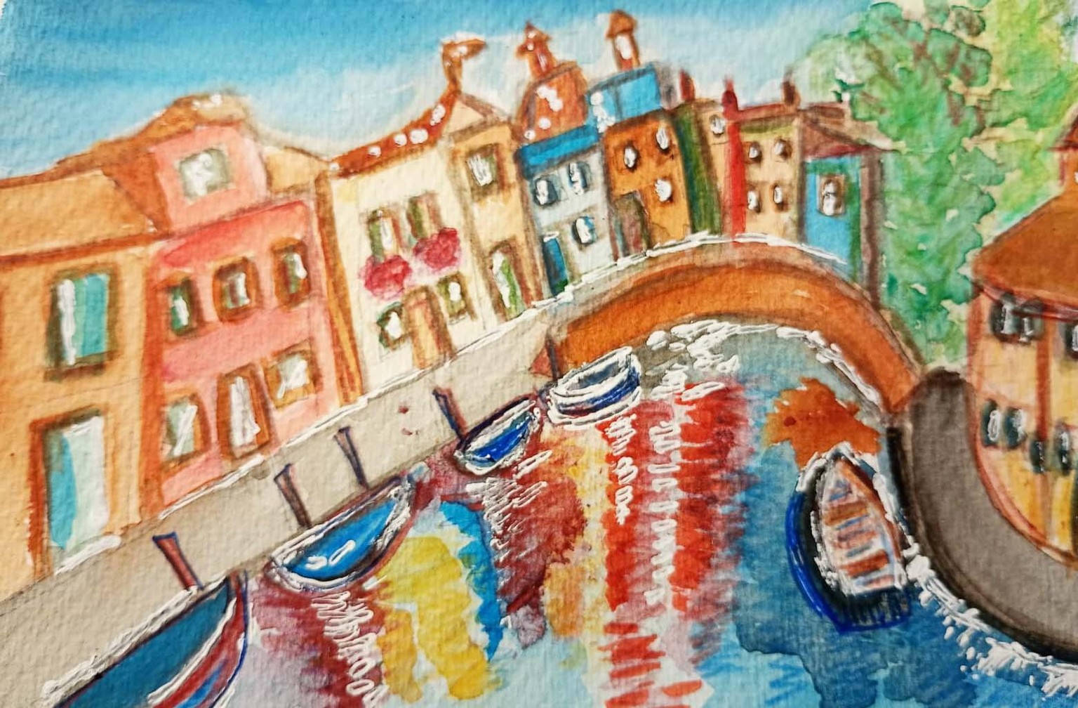 Venice in watercolor - image 1 - student project