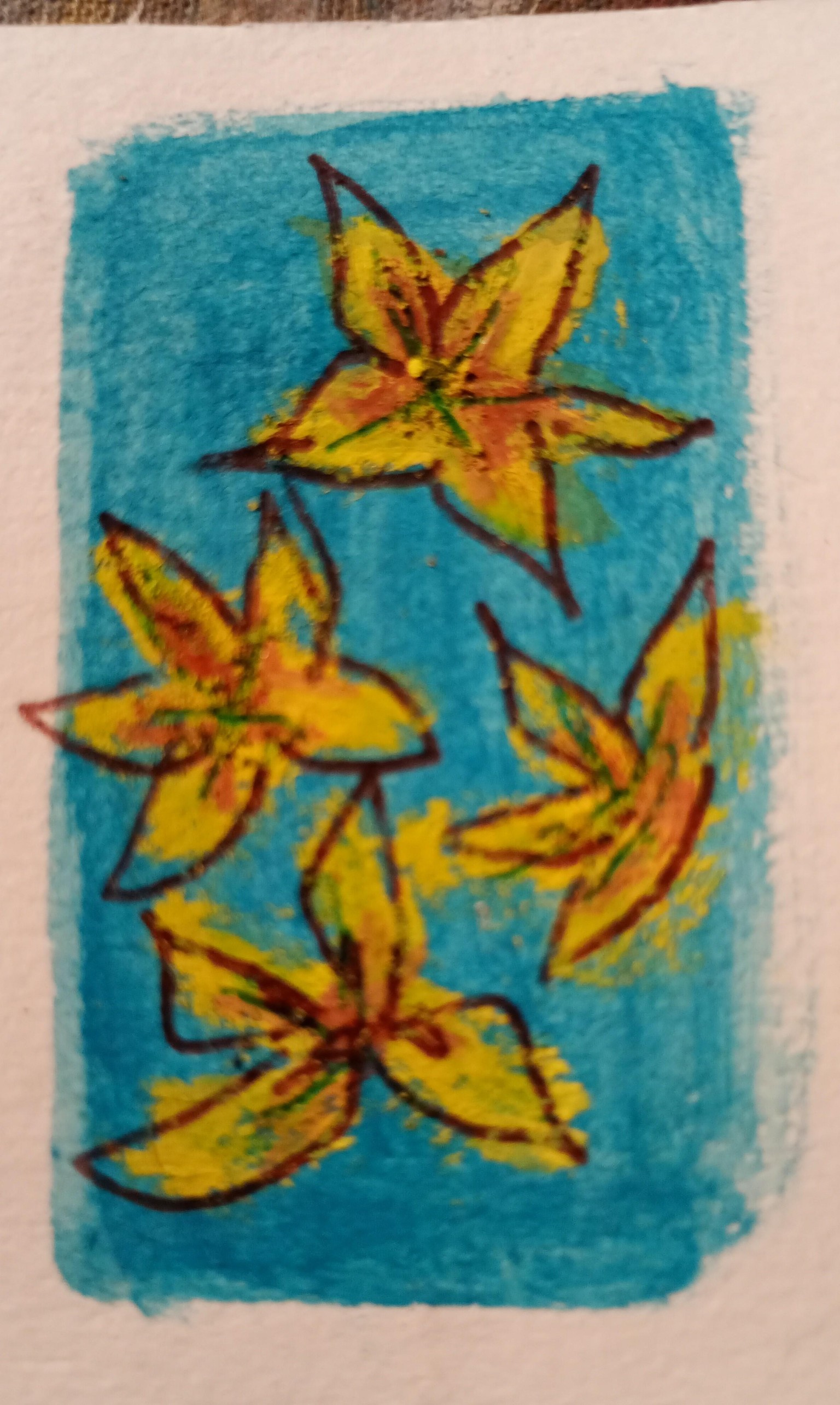 Gouache florals - image 1 - student project