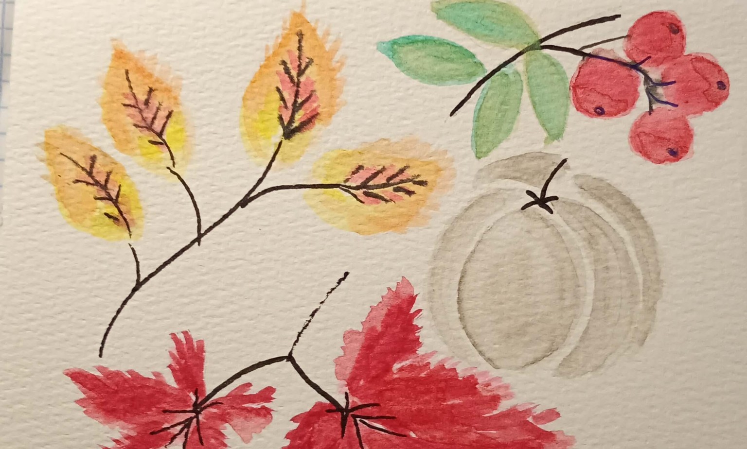 Autum watercolors - image 1 - student project