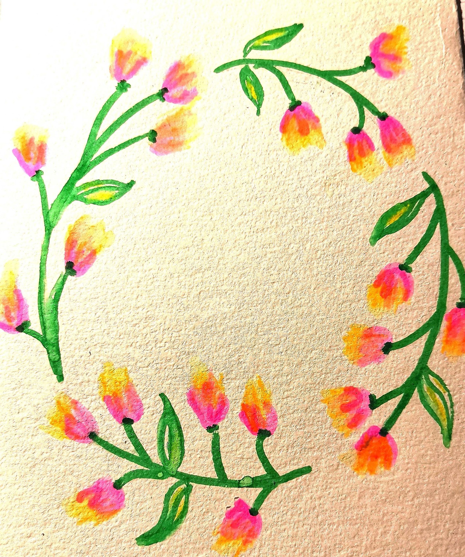 Flowers with markers - image 1 - student project