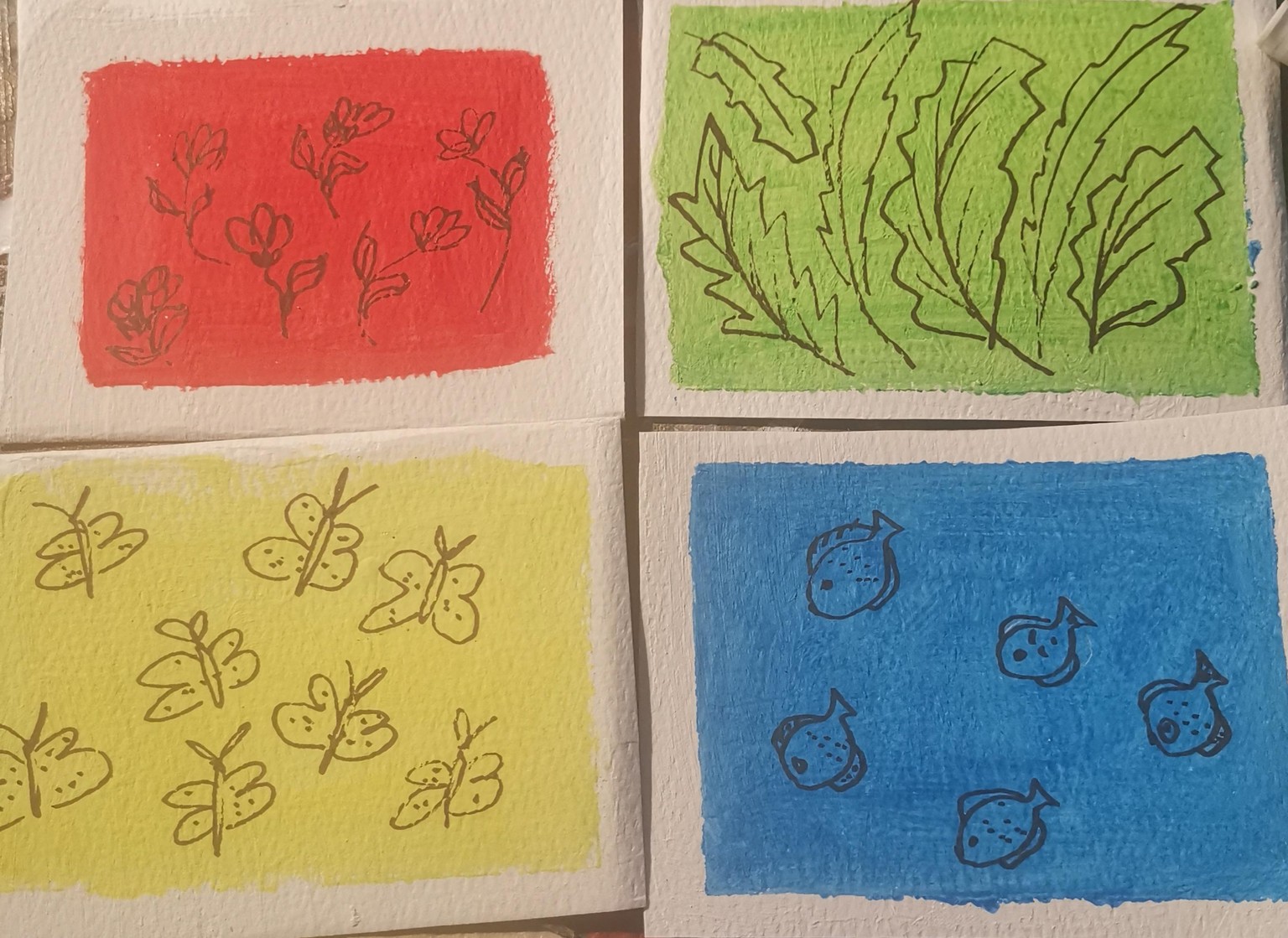 Mini Gouche paintings - image 1 - student project