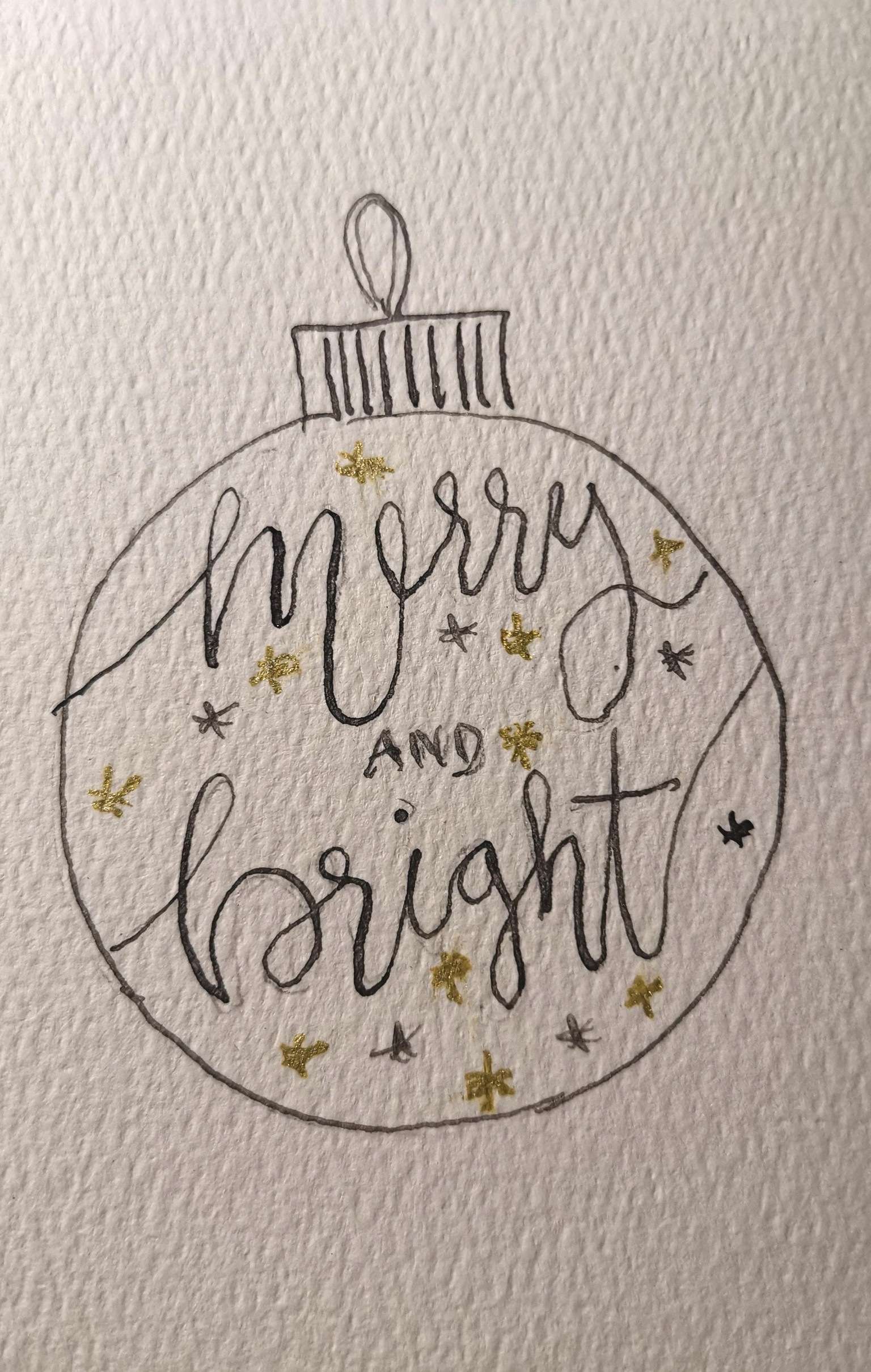 Lettering in Christmas Cards - image 1 - student project