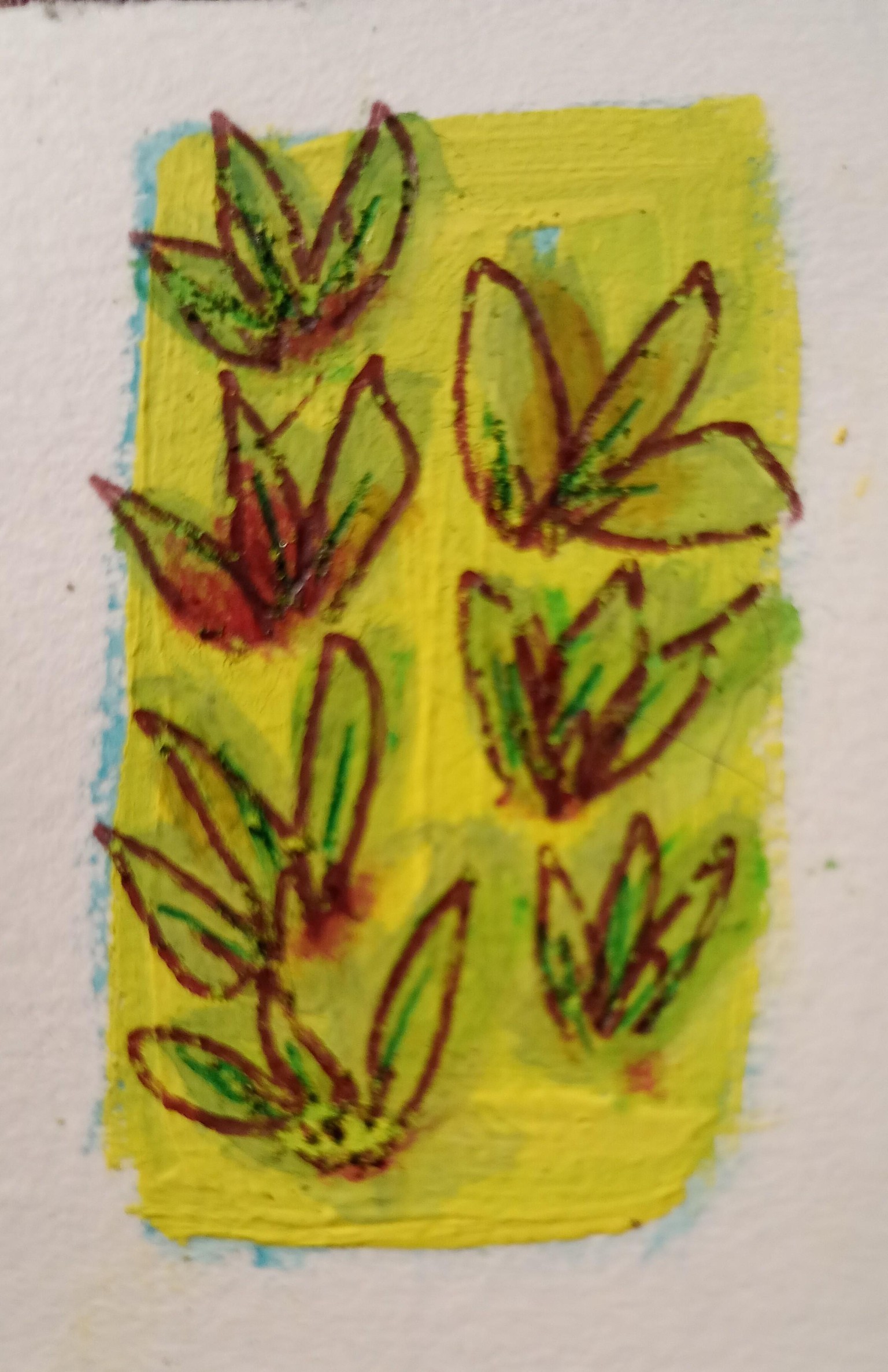 Gouache florals - image 2 - student project