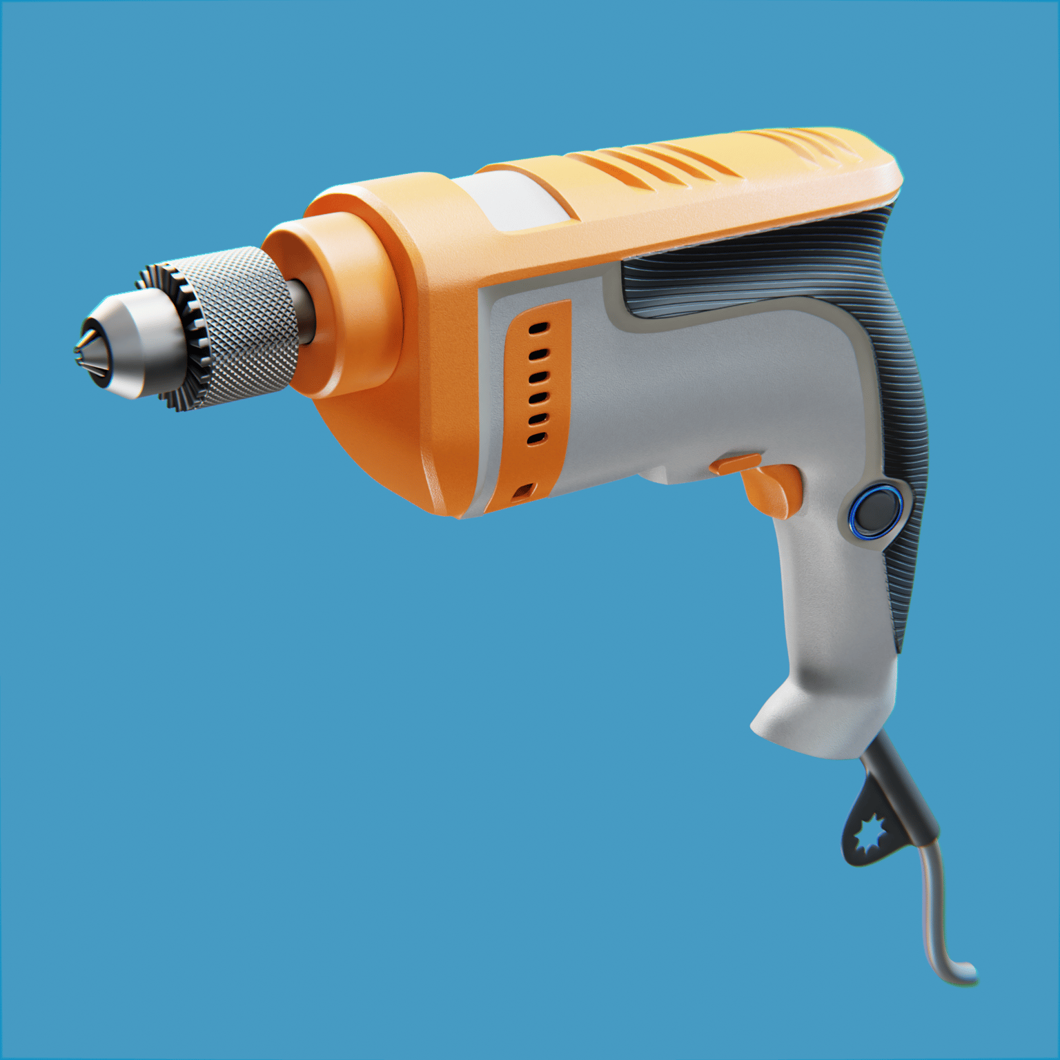Drill 3D model - image 1 - student project