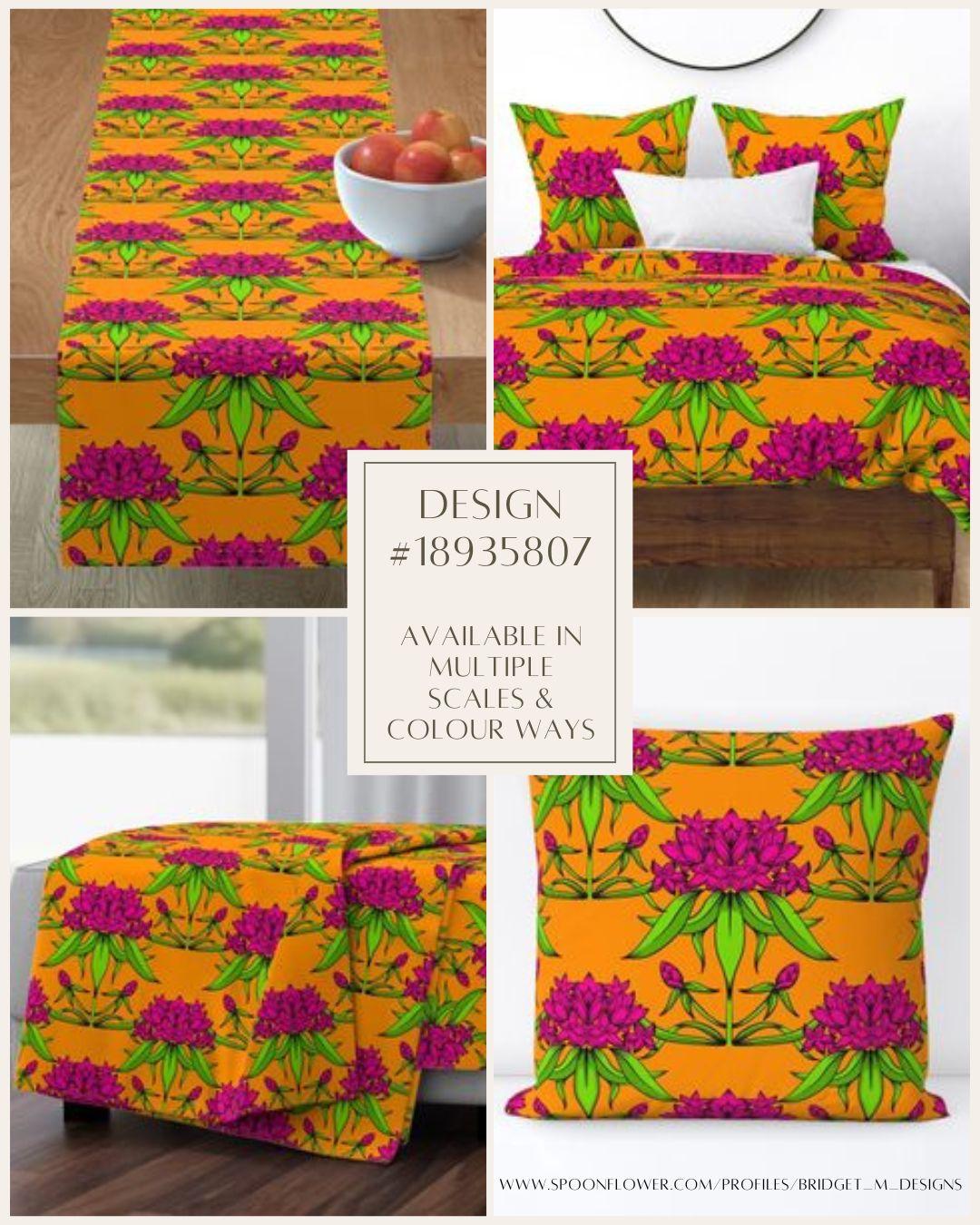 Bold Florals Spoonflower Challenge Entry - image 1 - student project