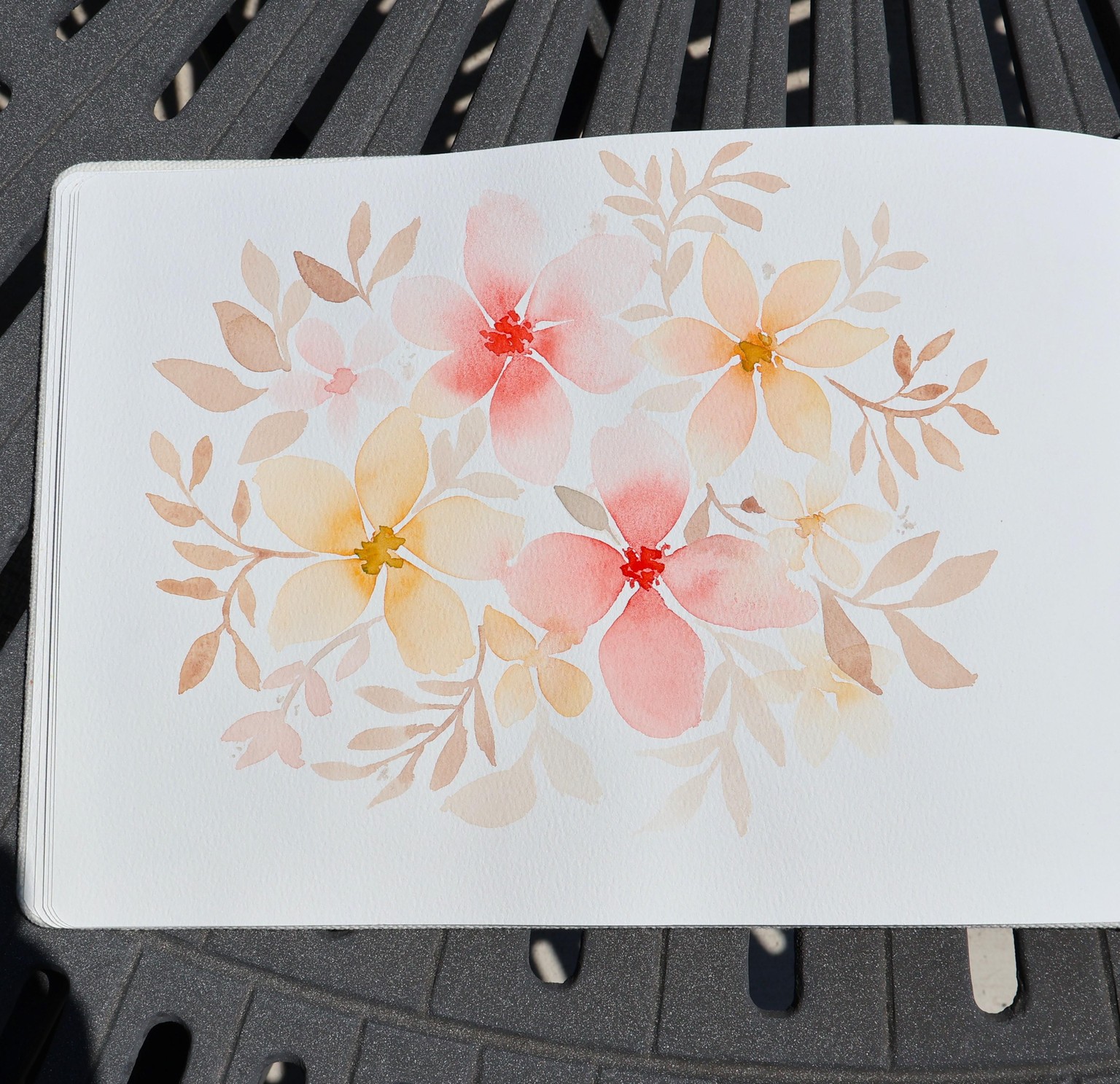 Watercolor Flowers - image 4 - student project