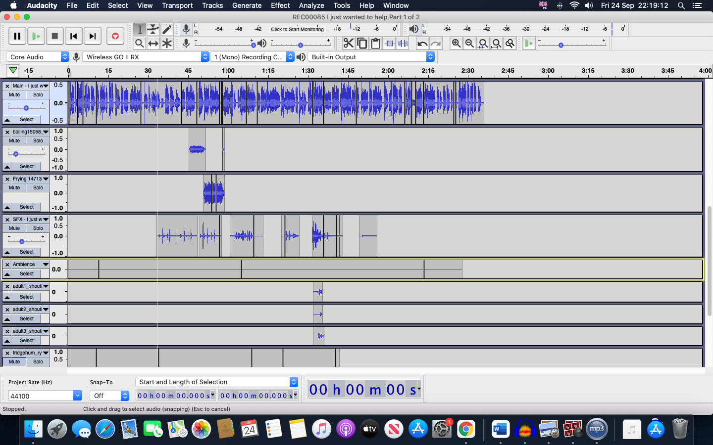Ore A.'s Sound design for short audio drama - image 1 - student project