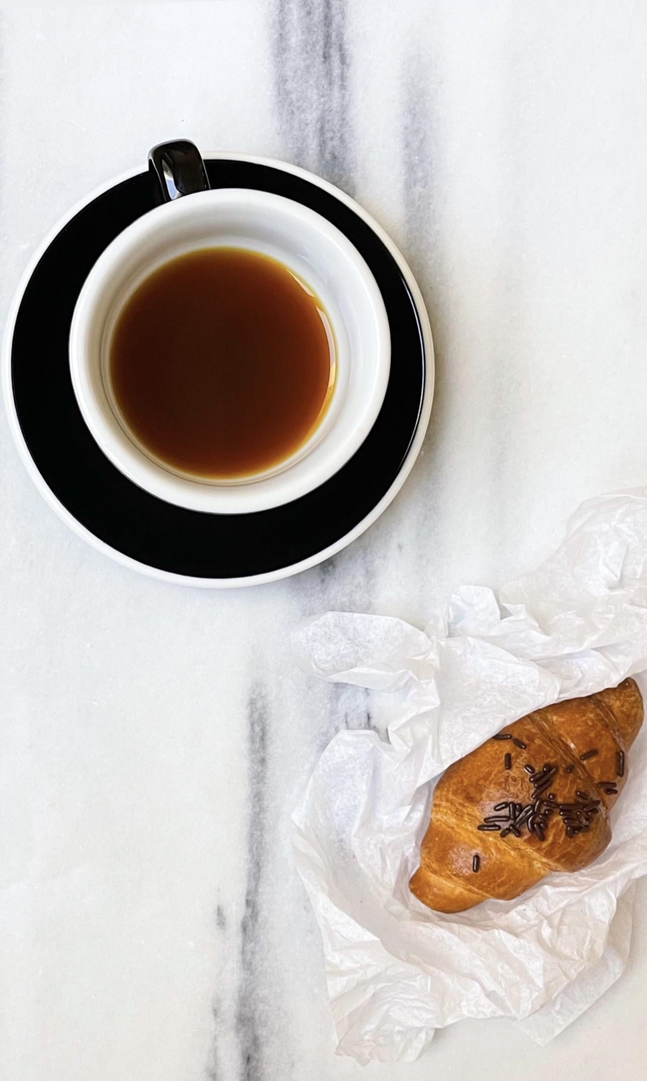 Croisant with coffee - image 1 - student project