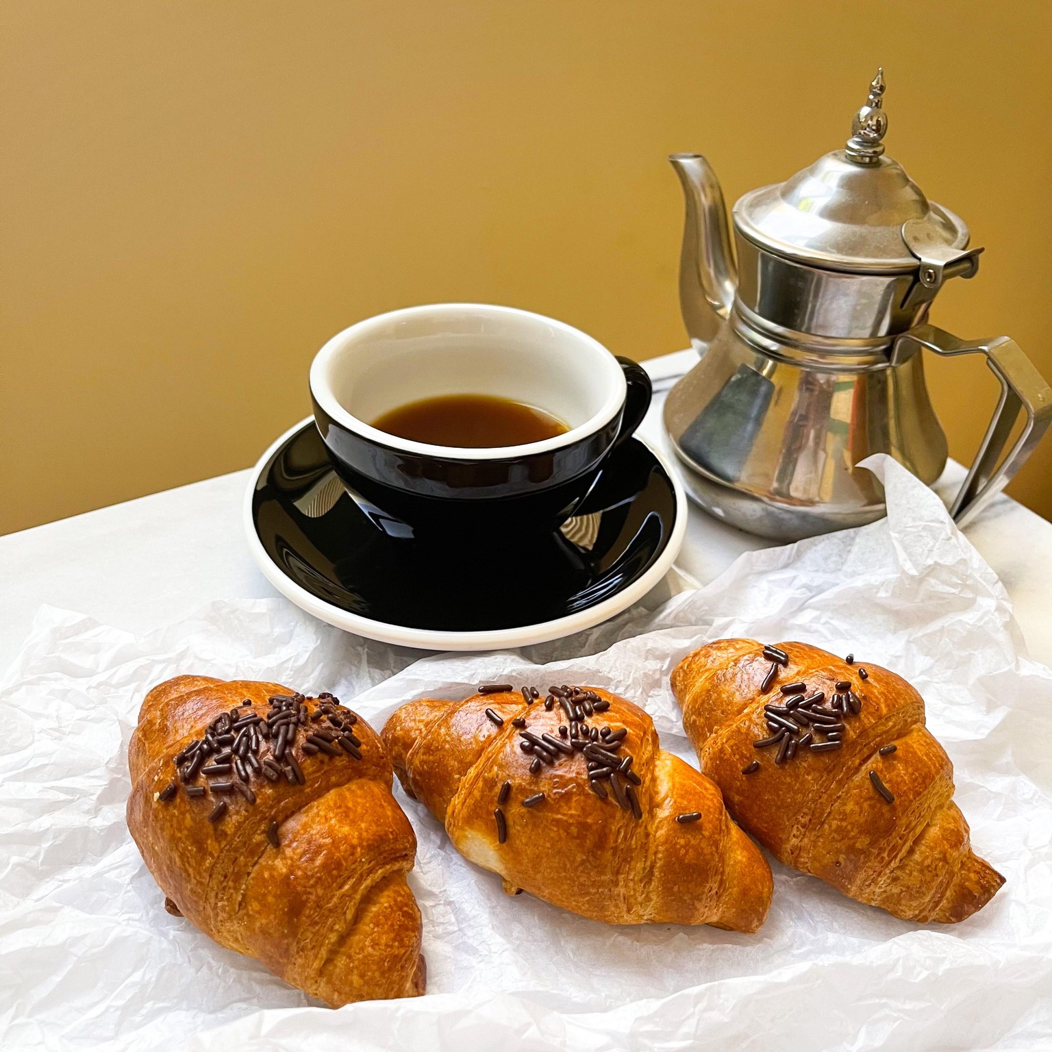 Croisant with coffee - image 3 - student project
