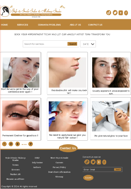 Style & Smile - Web site - image 1 - student project